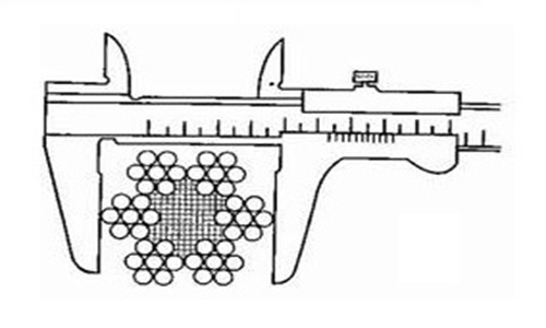 鋼絲繩直徑的測量
